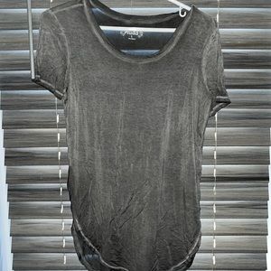 Mudd grey grey T-shirt with split sides